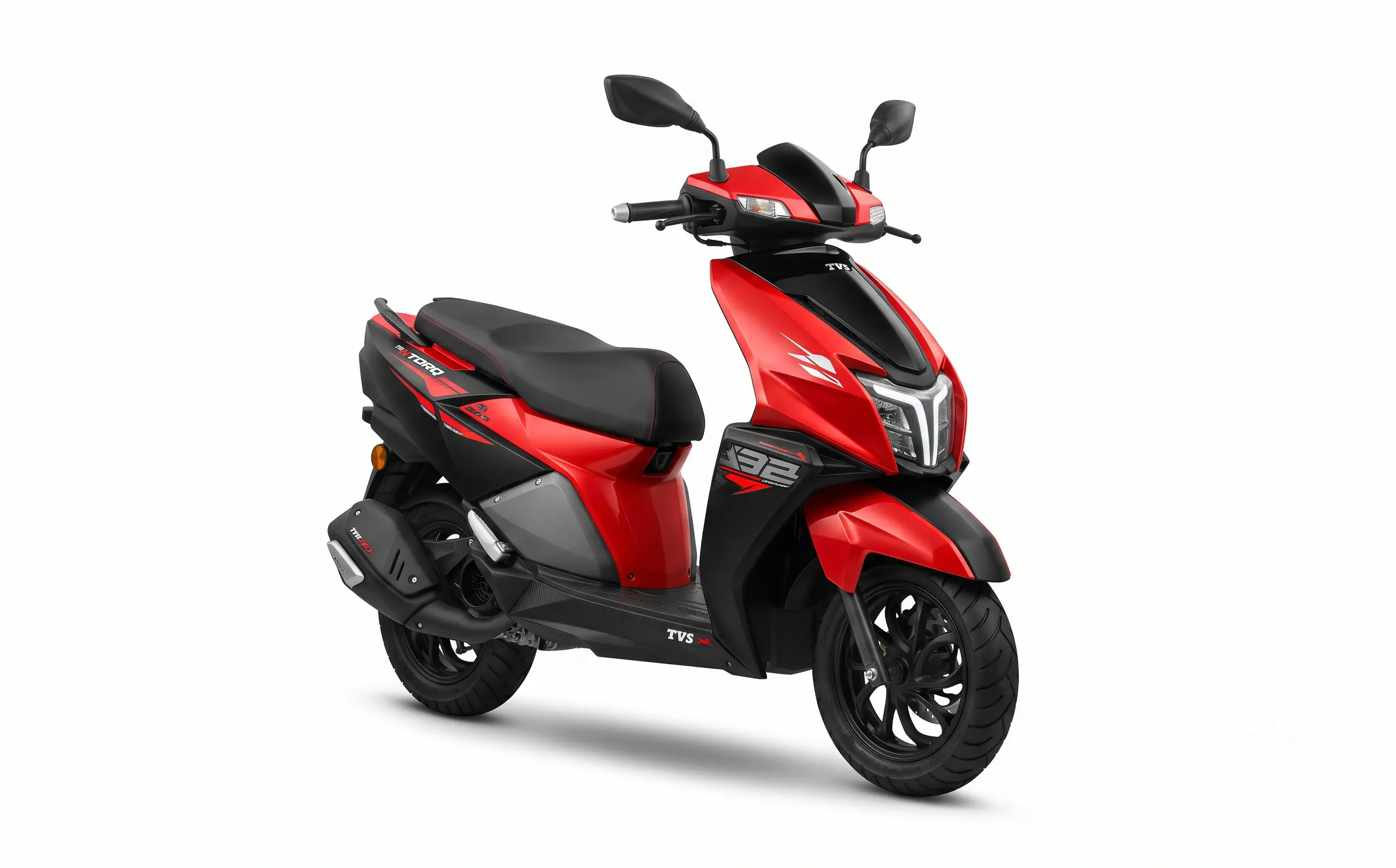 Sporty scooter parked outdoors